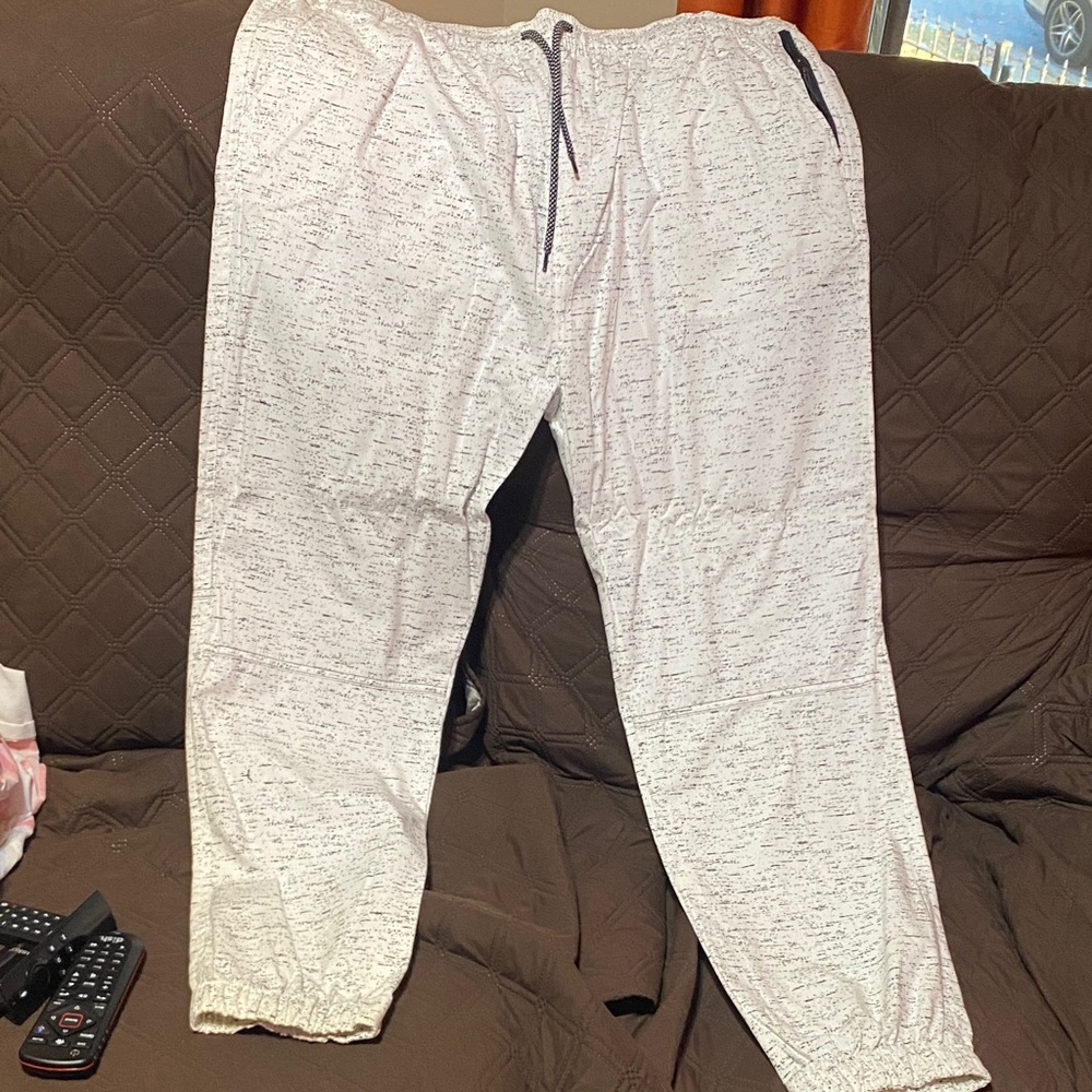 Men's White Jogger Pants